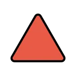 Red Triangle Pointed Up SVG Icon